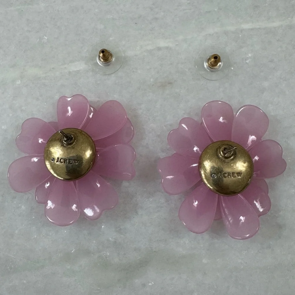 J.Crew full bloom flower stud earrings - Picture 4 of 5